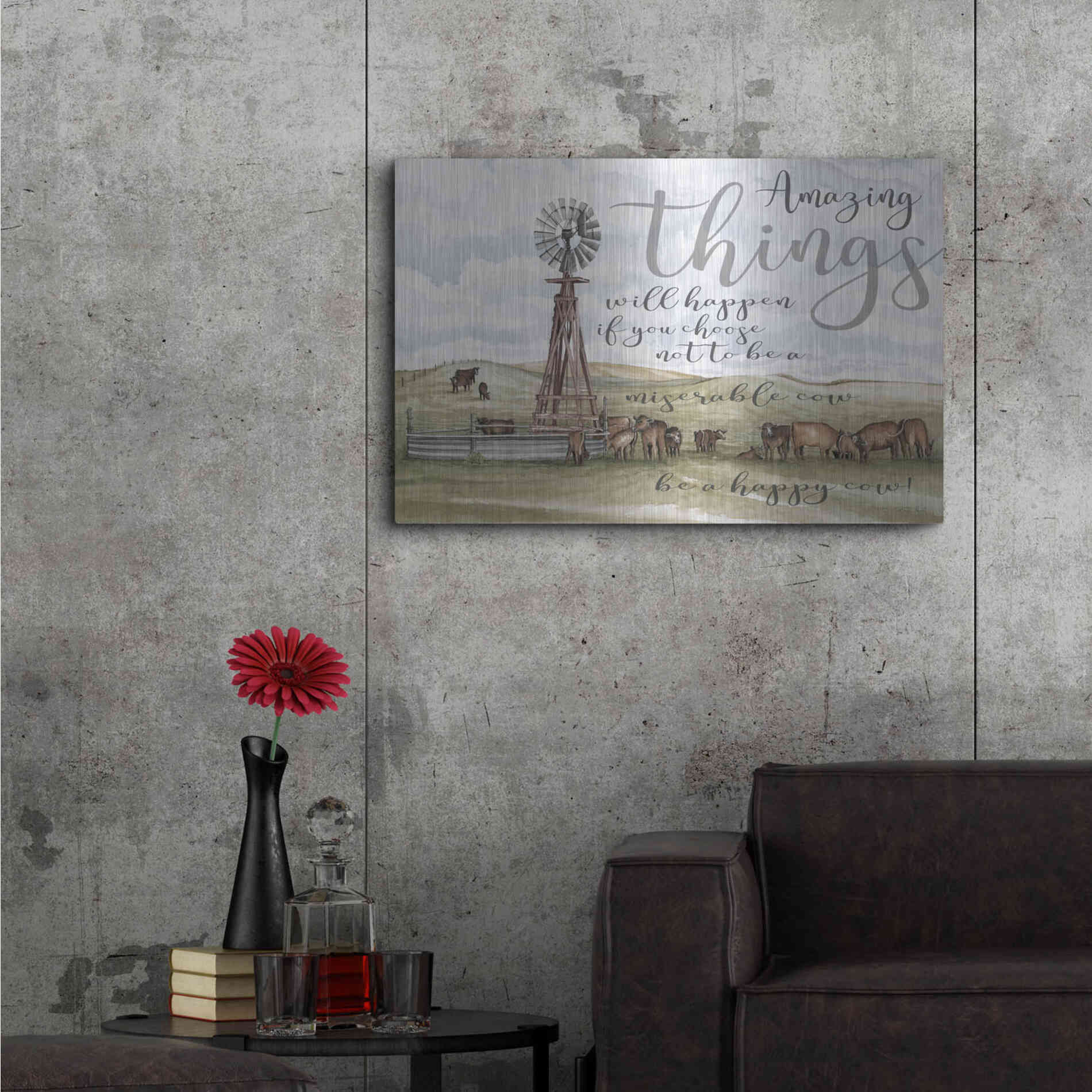 Luxe Metal Art 'Amazing Things' by Cindy Jacobs, Metal Wall Art,36x24