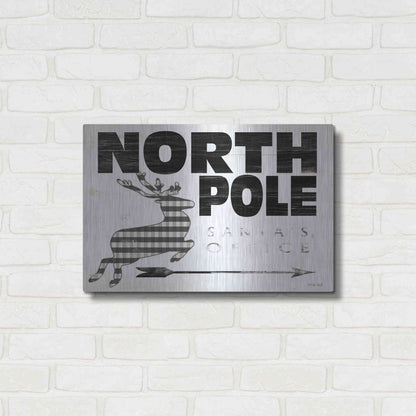 Luxe Metal Art 'North Pole Office' by Cindy Jacobs, Metal Wall Art,24x16