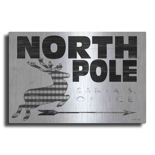 Luxe Metal Art 'North Pole Office' by Cindy Jacobs, Metal Wall Art