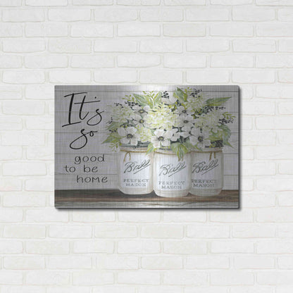 Luxe Metal Art 'It's So Good to be Home Ball Jars' by Cindy Jacobs, Metal Wall Art,36x24