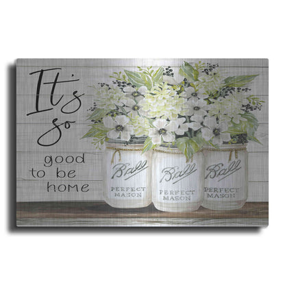 Luxe Metal Art 'It's So Good to be Home Ball Jars' by Cindy Jacobs, Metal Wall Art