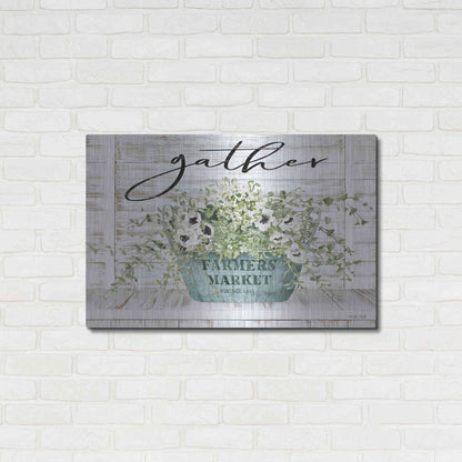 Luxe Metal Art 'Gather' by Cindy Jacobs, Metal Wall Art,36x24