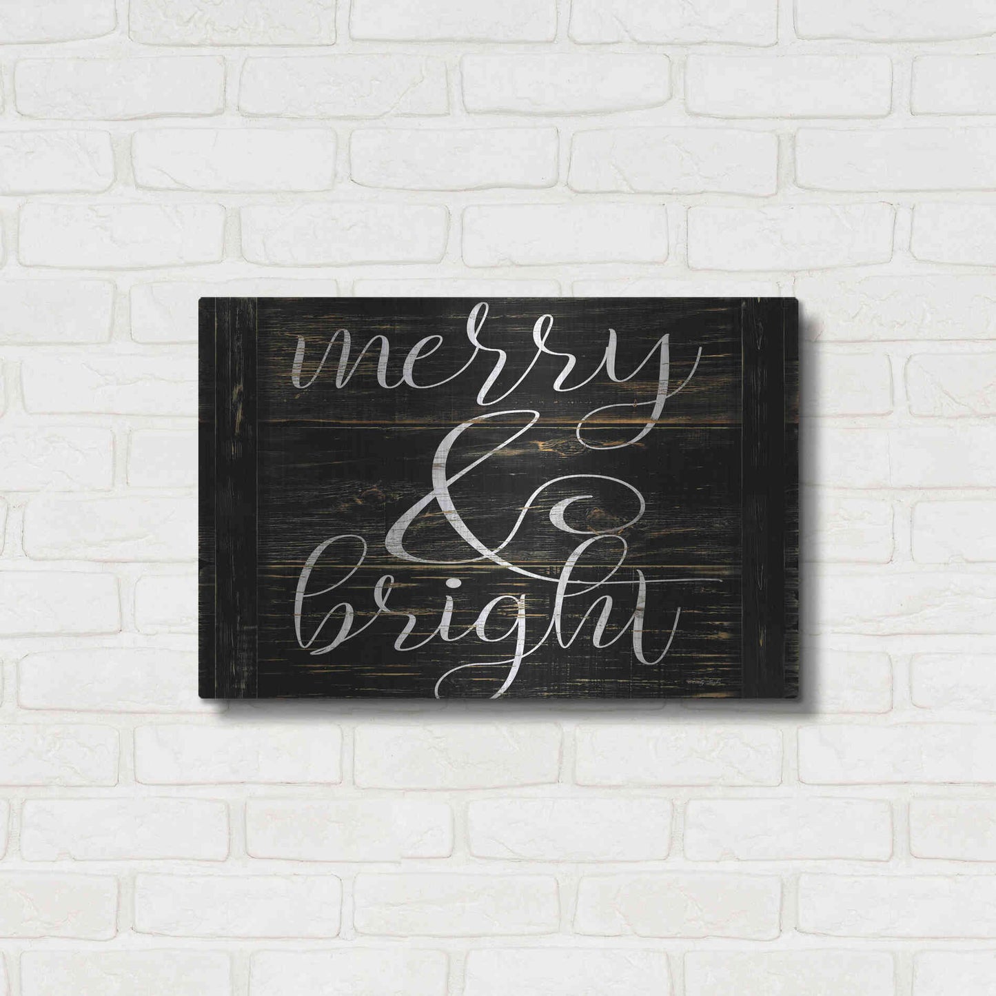 Luxe Metal Art 'Merry & Bright 2' by Cindy Jacobs, Metal Wall Art,24x16