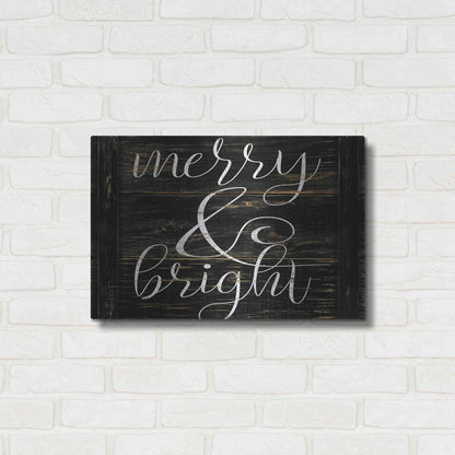 Luxe Metal Art 'Merry & Bright 2' by Cindy Jacobs, Metal Wall Art,24x16