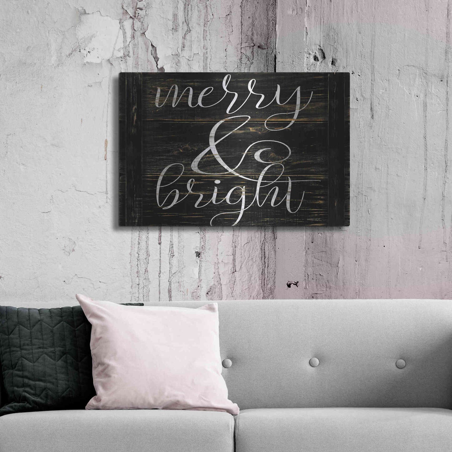 Luxe Metal Art 'Merry & Bright 2' by Cindy Jacobs, Metal Wall Art,36x24