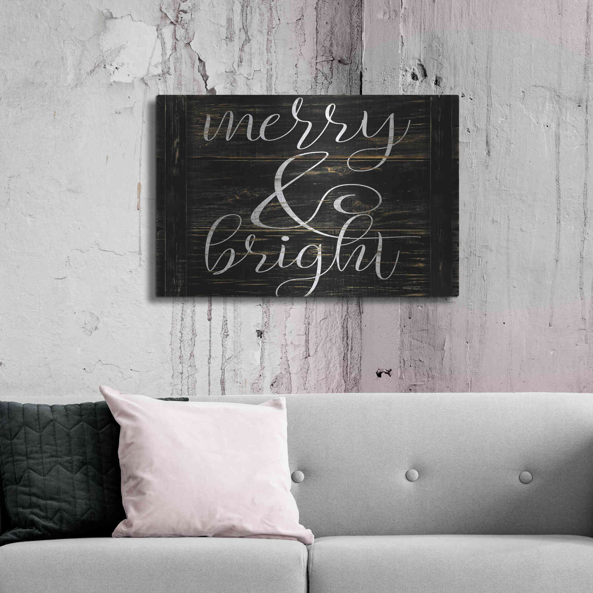 Luxe Metal Art 'Merry & Bright 2' by Cindy Jacobs, Metal Wall Art,36x24
