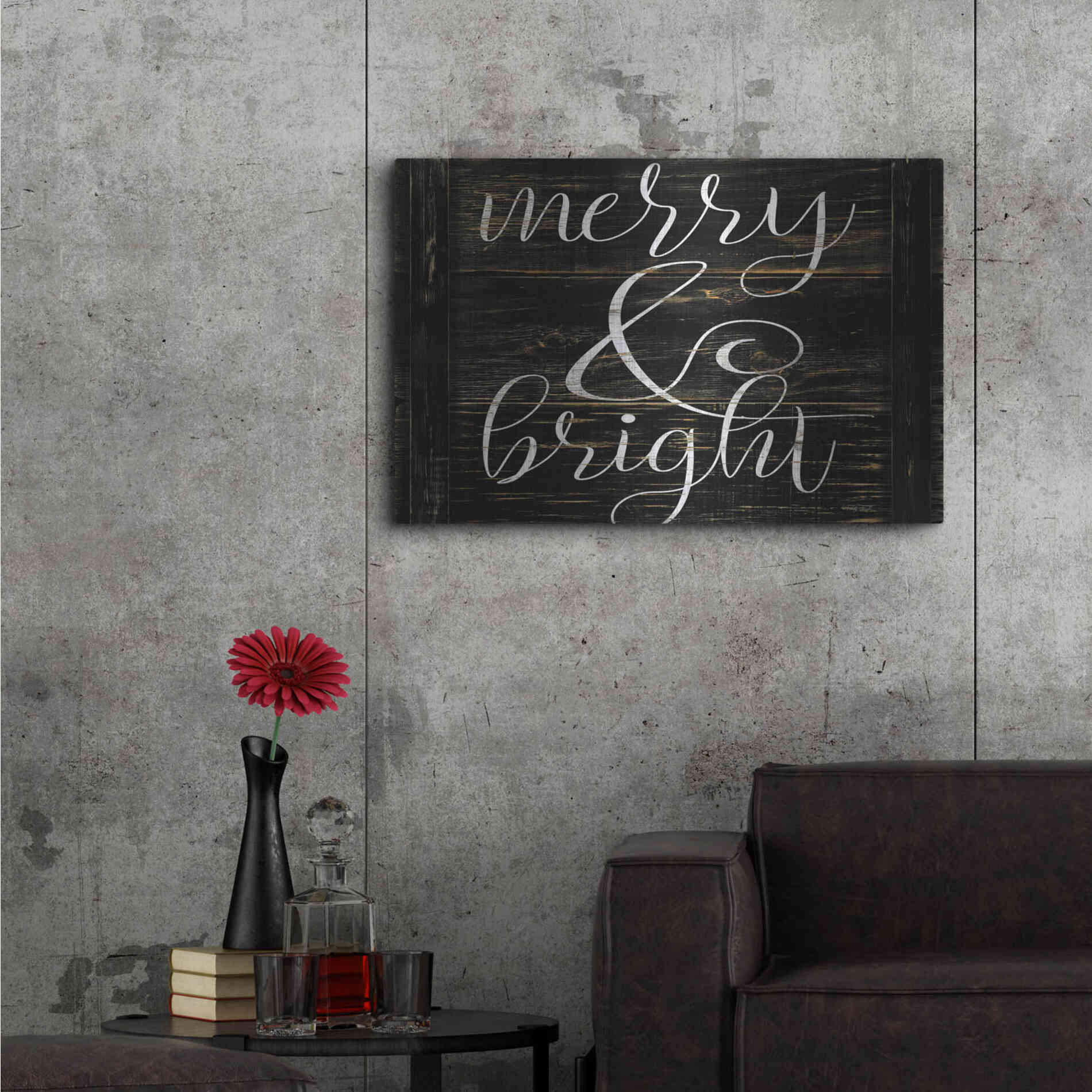 Luxe Metal Art 'Merry & Bright 2' by Cindy Jacobs, Metal Wall Art,36x24