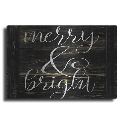 Luxe Metal Art 'Merry & Bright 2' by Cindy Jacobs, Metal Wall Art