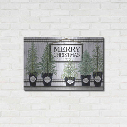 Luxe Metal Art 'Trees of Christmas' by Cindy Jacobs, Metal Wall Art,36x24