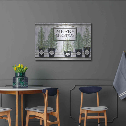 Luxe Metal Art 'Trees of Christmas' by Cindy Jacobs, Metal Wall Art,36x24