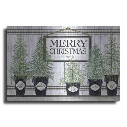 Luxe Metal Art 'Trees of Christmas' by Cindy Jacobs, Metal Wall Art