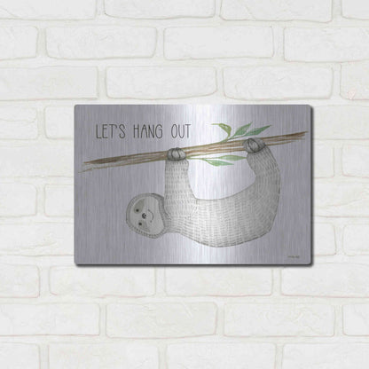 Luxe Metal Art 'Let's Hang Out' by Cindy Jacobs, Metal Wall Art,16x12