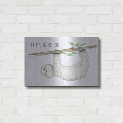 Luxe Metal Art 'Let's Hang Out' by Cindy Jacobs, Metal Wall Art,24x16
