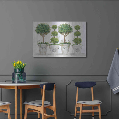 Luxe Metal Art 'Topiary Still Life' by Cindy Jacobs, Metal Wall Art,36x24