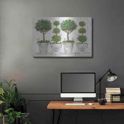 Luxe Metal Art 'Topiary Still Life' by Cindy Jacobs, Metal Wall Art,36x24