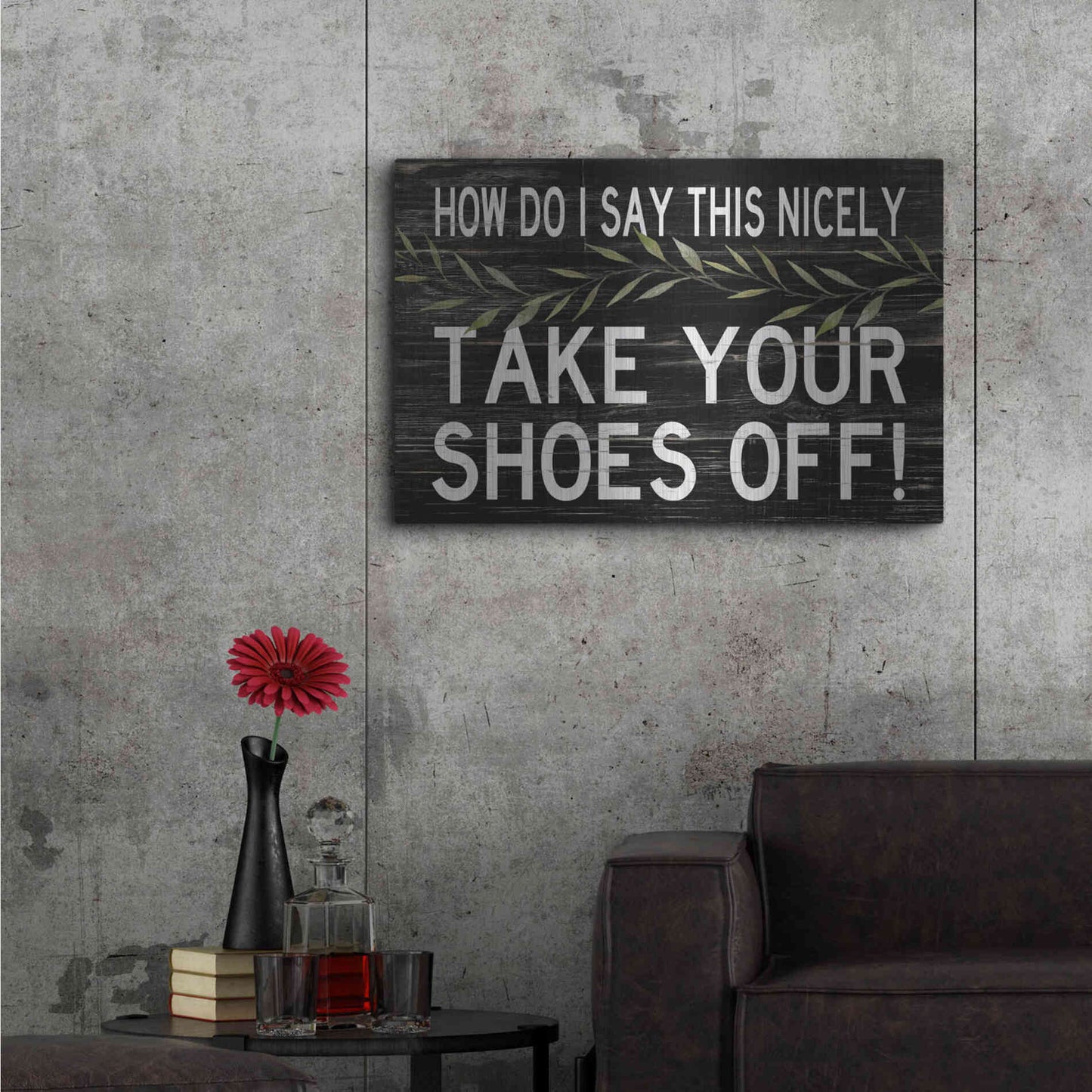 Luxe Metal Art 'Take Your Shoes Off' by Cindy Jacobs, Metal Wall Art,36x24