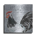 Luxe Metal Art 'Roosters Call III' by Daphne Brissonet, Metal Wall Art