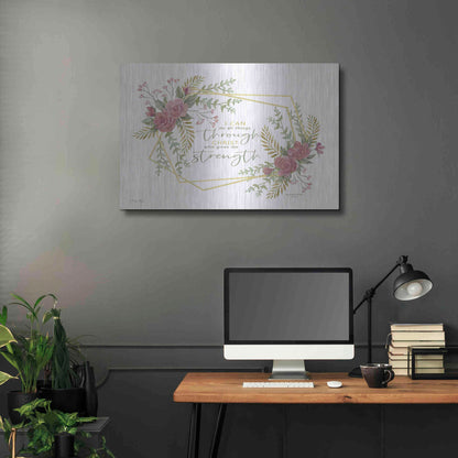Luxe Metal Art 'I Can Do All' by Cindy Jacobs, Metal Wall Art,36x24
