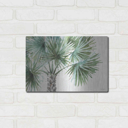 Luxe Metal Art 'Mixed Greens I' by Lisa Audit, Metal Wall Art,16x12