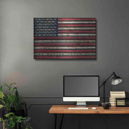 Luxe Metal Art 'One Nation Under God on Metal' by Cindy Jacobs, Metal Wall Art,36x24