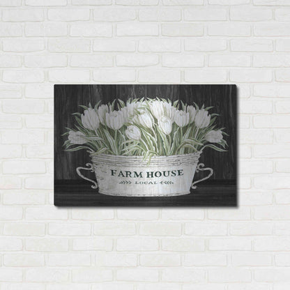 Luxe Metal Art 'Farmhouse Tulips' by Cindy Jacobs, Metal Wall Art,36x24