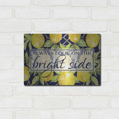 Luxe Metal Art 'Bright Side' by Cindy Jacobs, Metal Wall Art,16x12