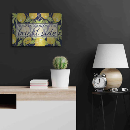 Luxe Metal Art 'Bright Side' by Cindy Jacobs, Metal Wall Art,24x16