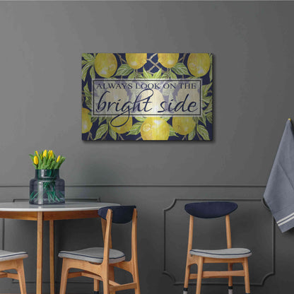 Luxe Metal Art 'Bright Side' by Cindy Jacobs, Metal Wall Art,36x24