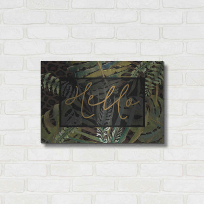 Luxe Metal Art 'Tropical Hello' by Cindy Jacobs, Metal Wall Art,24x16