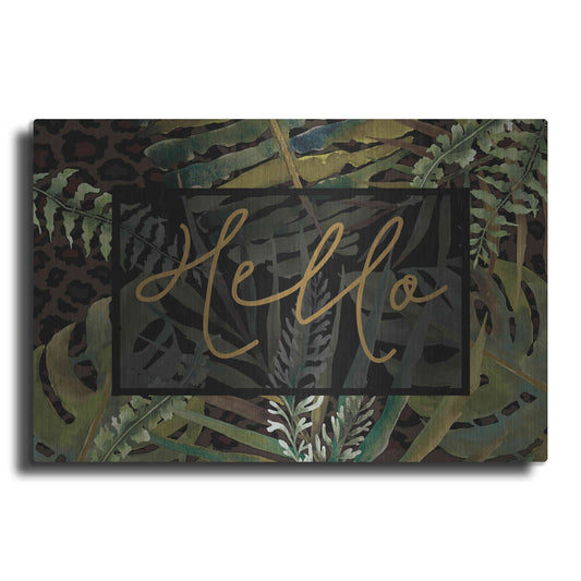Luxe Metal Art 'Tropical Hello' by Cindy Jacobs, Metal Wall Art