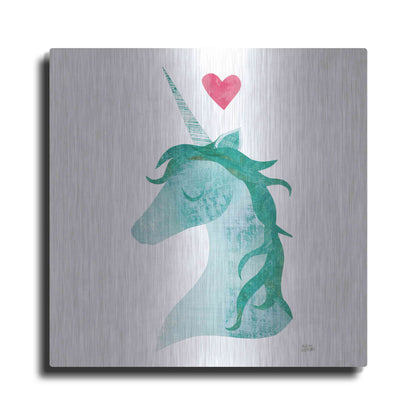 Luxe Metal Art 'Unicorn Magic II' by Melissa Averinos, Metal Wall Art