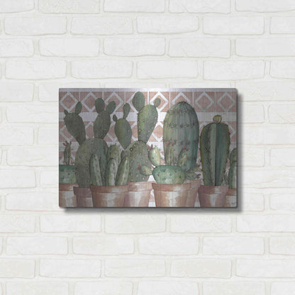Luxe Metal Art 'Geo Succulents' by Cindy Jacobs, Metal Wall Art,24x16