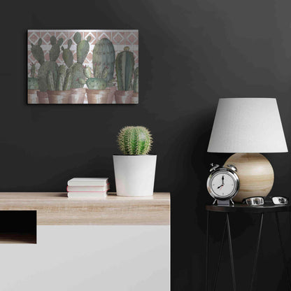 Luxe Metal Art 'Geo Succulents' by Cindy Jacobs, Metal Wall Art,24x16