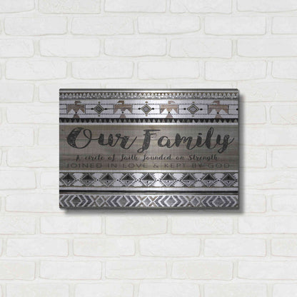 Luxe Metal Art 'Our Family' by Cindy Jacobs, Metal Wall Art,24x16