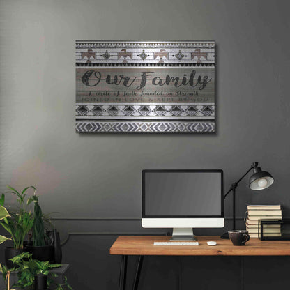 Luxe Metal Art 'Our Family' by Cindy Jacobs, Metal Wall Art,36x24