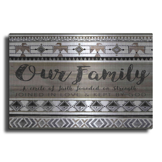 Luxe Metal Art 'Our Family' by Cindy Jacobs, Metal Wall Art