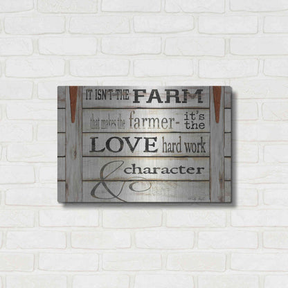 Luxe Metal Art 'It Isn't the Farm' by Cindy Jacobs, Metal Wall Art,24x16