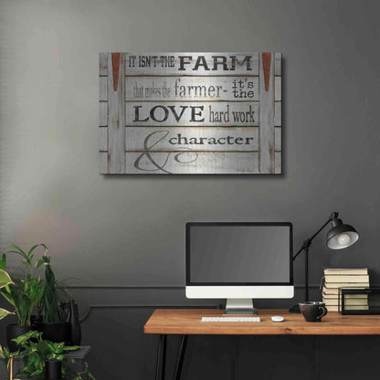 Luxe Metal Art 'It Isn't the Farm' by Cindy Jacobs, Metal Wall Art,36x24