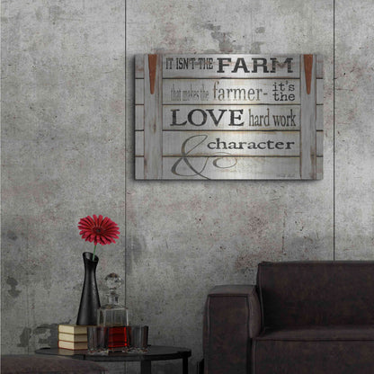 Luxe Metal Art 'It Isn't the Farm' by Cindy Jacobs, Metal Wall Art,36x24