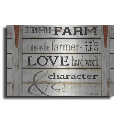 Luxe Metal Art 'It Isn't the Farm' by Cindy Jacobs, Metal Wall Art