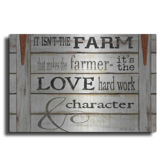 Luxe Metal Art 'It Isn't the Farm' by Cindy Jacobs, Metal Wall Art