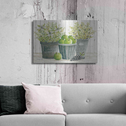 Luxe Metal Art 'Eucalyptus Farmer's Market' by Cindy Jacobs, Metal Wall Art,36x24