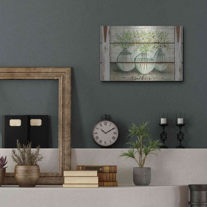 Luxe Metal Art 'Eucalyptus - Gather' by Cindy Jacobs, Metal Wall Art,16x12