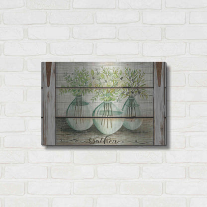 Luxe Metal Art 'Eucalyptus - Gather' by Cindy Jacobs, Metal Wall Art,24x16