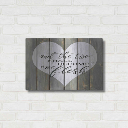 Luxe Metal Art 'And the Two' by Cindy Jacobs, Metal Wall Art,24x16