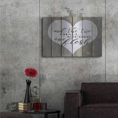 Luxe Metal Art 'And the Two' by Cindy Jacobs, Metal Wall Art,36x24