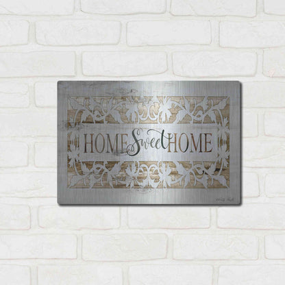 Luxe Metal Art 'Farmers Market Home Sweet Home' by Cindy Jacobs, Metal Wall Art,16x12