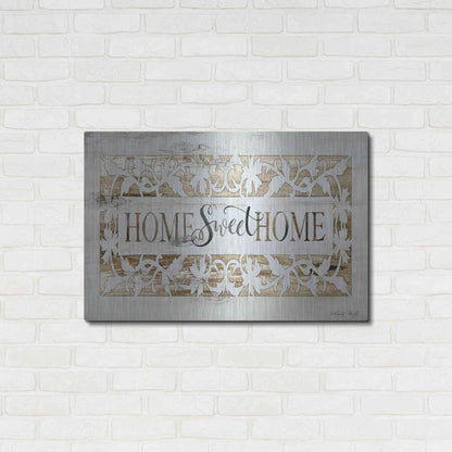 Luxe Metal Art 'Farmers Market Home Sweet Home' by Cindy Jacobs, Metal Wall Art,36x24