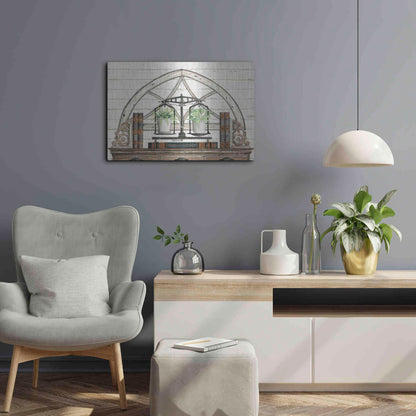 Luxe Metal Art 'All Things Near and Dear I' by Cindy Jacobs, Metal Wall Art,24x16