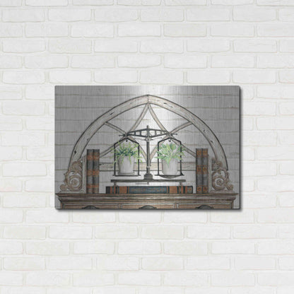 Luxe Metal Art 'All Things Near and Dear I' by Cindy Jacobs, Metal Wall Art,36x24